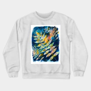 Botanical cyanotype 2 Crewneck Sweatshirt